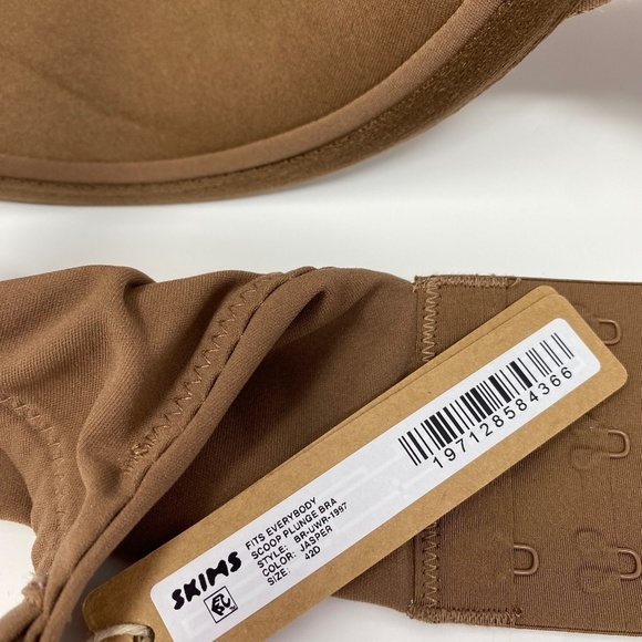 SKIMS Fits Everybody Scoop Plunge Bra BR-UWR-1997 Jasper Size‎ 42D - Picture 4 of 4